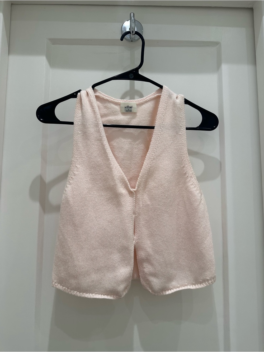 Wilfred Pale Pink Knit Vest Top